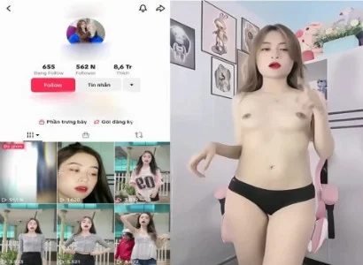 Phang em Tiktoker da trắng ngon khỏi bàn